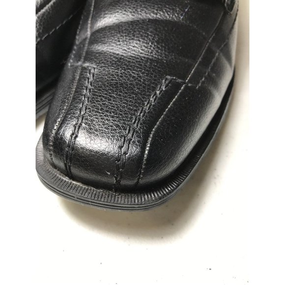 Dexter Black Leather Lace Up Men’s Dress Shoes Size 9 with Square Toe - Picture 8 of 12